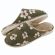 Pantufa Anatômica em Viscolycra e Pelúcia - Verde