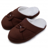 Pantufa Confort Soft Com Elastano - Marrom