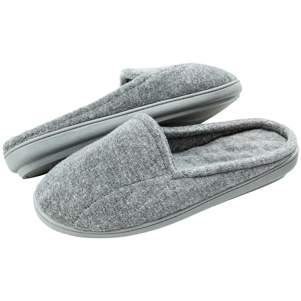 Pantufa Masculina Anatômica em Atoalhado com Espuma Massageadora - Mescla