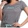 Short Doll com Manga em Viscolycra Estampado em Silk - Preto
