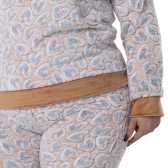 Pijama Pelúcia Jacquard Coração
