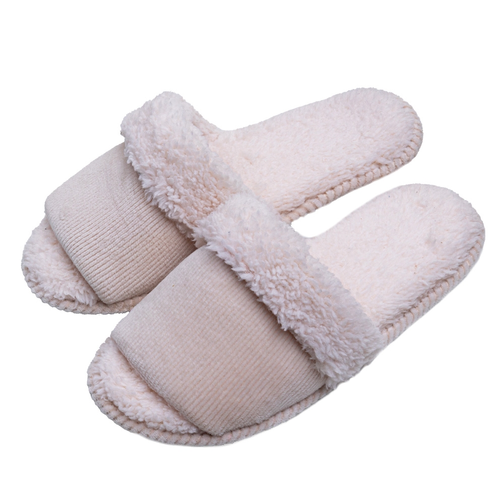 Pantufa Flexível Plush Cotele Pele de Carneiro - Marfim