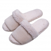 Pantufa Flexível Plush Cotele Pele de Carneiro - Marfim