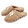 Pantufa Anatômica Plush com Laço Cetim PUFF - Bege