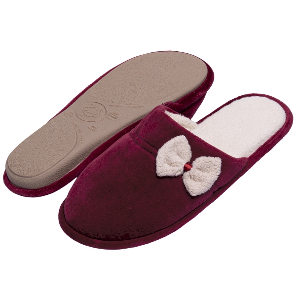 Pantufa PUFF Flex Anatômica Plush com Unifloc - Bordo