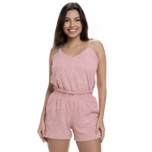 Short Doll Jacquard Alcinha Com Elastano - Rosa