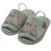 Pantufa Bebê Capivara Feliz - Puff Kids - Verde
