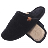 Chinelo Plush Anatômico Fechado Flexível Premium - Preto