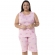 Pijama Plus Size Floral - Bermudão Regata Viscolycra