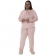 Pijama Feminino Plush Super Soft - Cachorrinhos - PLUS - Rosa
