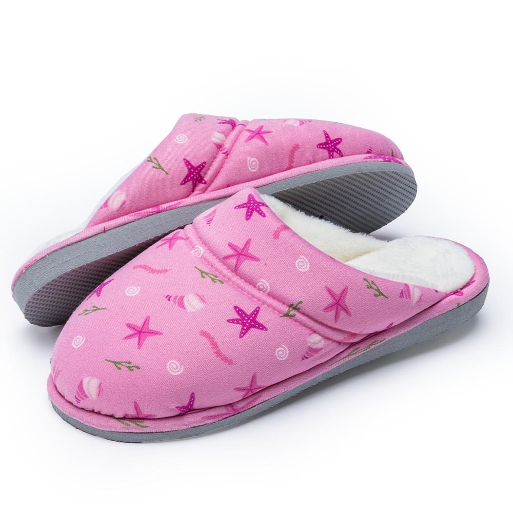 Pantufa Anatômica Eva Malha Pelúcia - Rosa