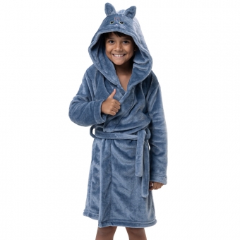 Robe Pelúcia Bordado Gatinho Infantil