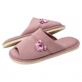 Pantufa Feminina em Malha de Algodão Levite Puff - Amora