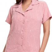 Short Doll Jacquard com Elastano - Rosa