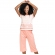 Pijama Pescador em Malha Estampada - Salmão