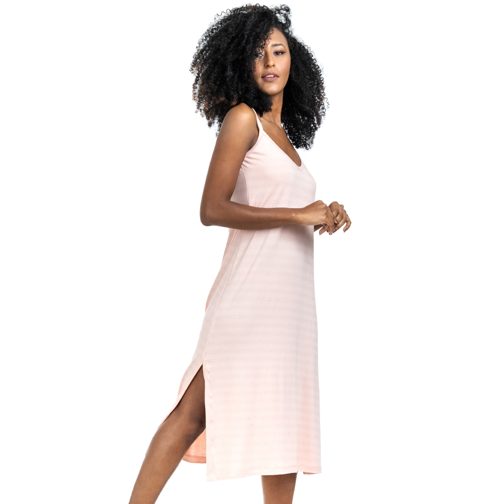 Vestido em Viscolycra Flamê - Porcelana