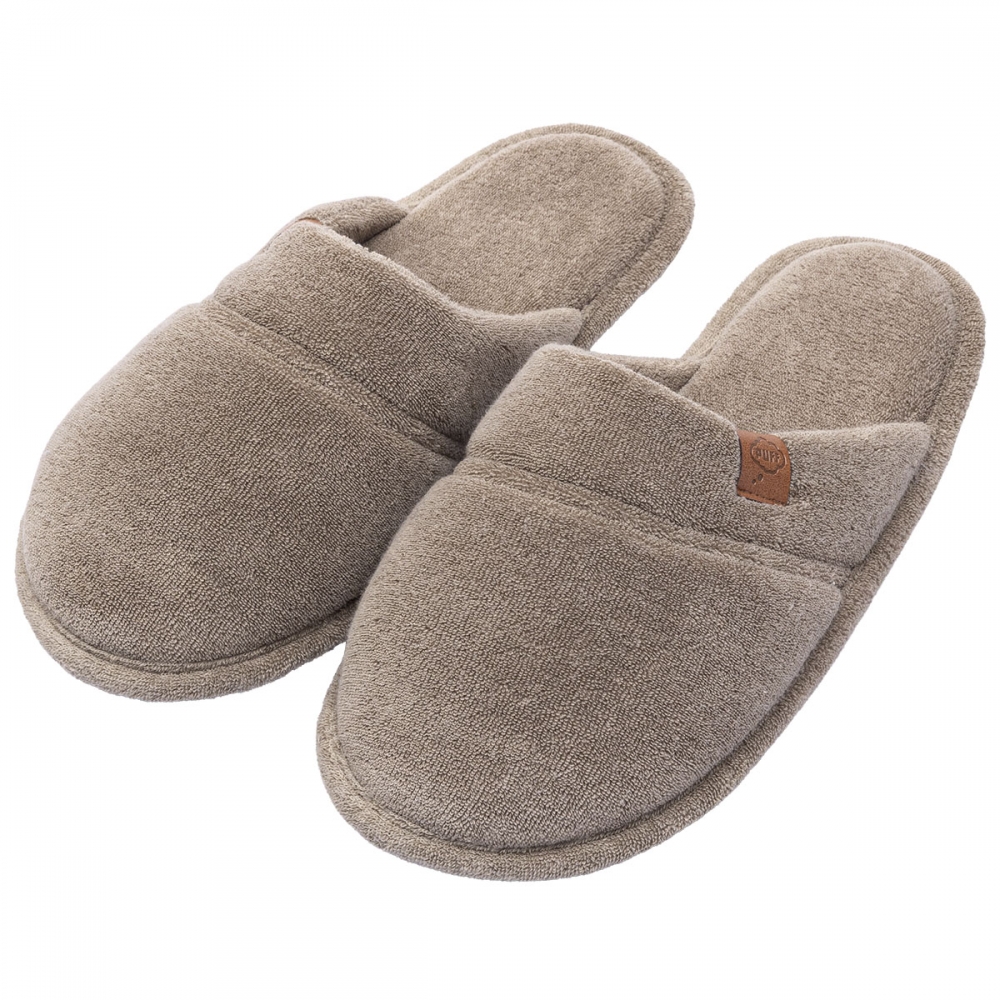 Pantufa Flex Puff: Estilo e Conforto Atoalhado - Caqui