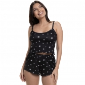 Short Doll de Alcinha em Modal Summer - Preto