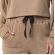 Conjunto Casual Malha Mesclada Cropped - Caqui