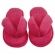 Pantufa Atoalhada Flexível Dedo - PUFF - Pink