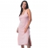 Camisola Midi em Vicolycra Linho Listrada - Porcelana