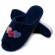 Pantufa Anatômica Aberta em Atoalhado Levite - Marinho