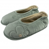 Sapatilha Puff Plush Flexível Quechua Fleece Flor - Verde