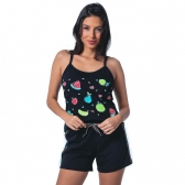 Short Doll Alcinha em Malha Frutas Neon