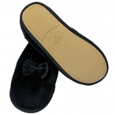 Sapatilha Flexível Plush com Laço PUFF - Preto