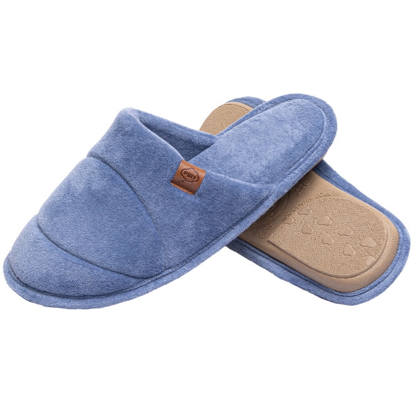 Chinelo Plush Anatômico Fechado Flexível Premium - Índigo