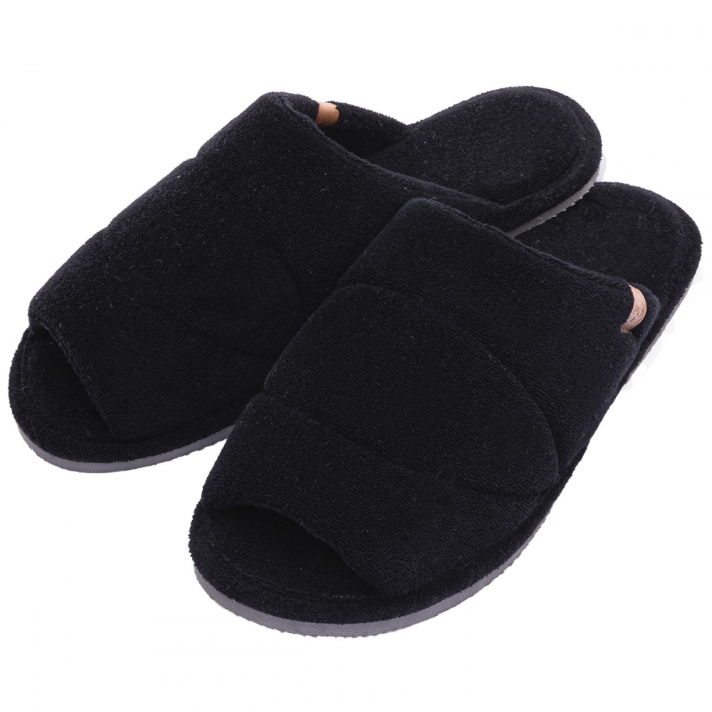 Pantufa Atoalhada Masculina Sr.P - Eva Plano - Preto