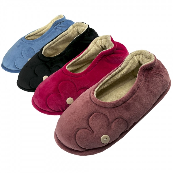 Sapatilha Puff Plush Flexível Quechua Fleece Flor - Pink