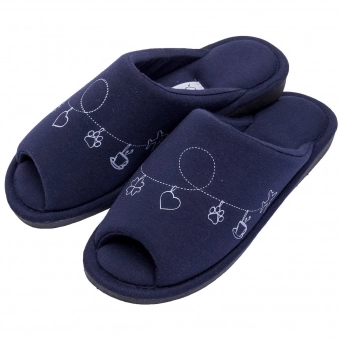 Pantufa Algodão Pingentes de Conforto — Aberta e Anatômica