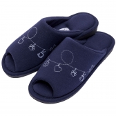 Pantufa Algodão Pingentes de Conforto — Aberta e Anatômica - Marinho
