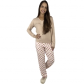 Pijama Coração Puff Viscolycra com Elastano - Única