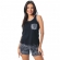 Short Doll Regata em Malha Floral com Bolso - Chumbo
