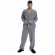 Pijama Masculino Aberto em Microsoft Liso - Chumbo