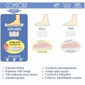 Pantufa Comfort Atoalhada Flexível Espuma 20mm Altura - Mescla