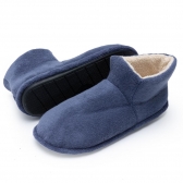 Bota Masculina Anatômica Flexível em Atoalhado com Pelúcia - índigo