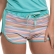 Short Doll de Alcinha em Viscolycra Listrado - Verde