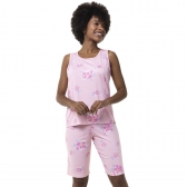 Pijama Regata Floral - Bermudão e Regata