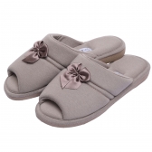 Pantufa Anatômica Malha com laço Cetim - PUFF - Caqui