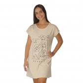 Camisão Malha 100% Algodão Silk: Conforto e Estilo - Bege