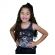 Blusa Malha Laserwash Silk Universo Infantil - Preto