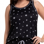 Short Doll de Regata em Modal Summer - Preto