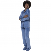 Pijama Feminino Americano Plush Super Soft - Índigo