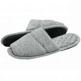 Pantufa Atoalhada Masculina com Espuma Massageadora - PUFF - Mescla